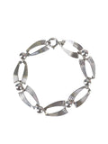 Sterling link/ball bracelet