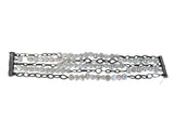 R sterling pearl multi strand bracelet