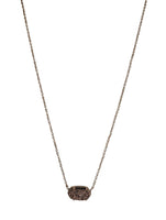 R druzy necklace