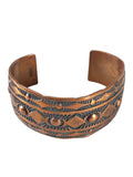 Copper Stamped Cuff