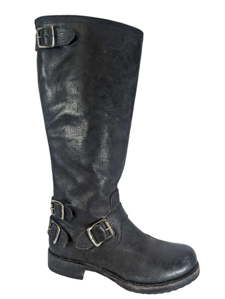 R Leather Riding Boot