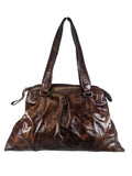 R Patent Leather Shoulder Bag