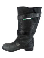 R leather mid calf