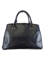 R Pebbled Leather Satchel