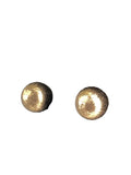 14k satin ball post earrings