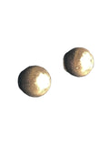 14k satin ball post earrings