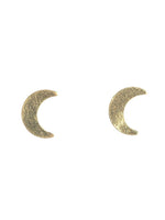 14k half moon earrings