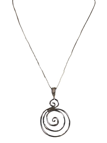 Sterling spiral necklace