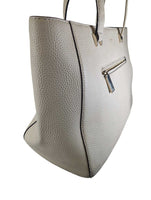 R Pebbled Leather Shoulder Bag