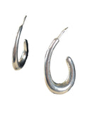 Sterling hoop earrings