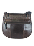 R Leather Saddle Crossbody