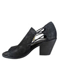 R Suede Open Toe Sling Back