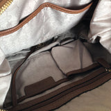 Pebble leather satchel/crossbody w/ flap