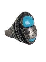 R sterling turquoise ring