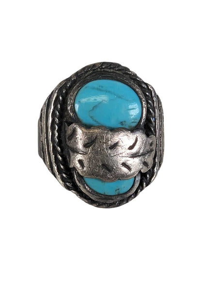 R sterling turquoise ring