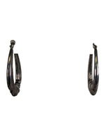 R sterling hoop earrings