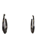 R sterling hoop earrings