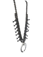 R sterling mini squash blossom necklace