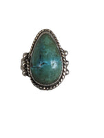 R sterling turquoise ring