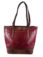 R leather tote