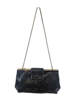 R Patent Snake Handbag