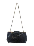 R Patent Snake Handbag