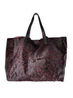 Animal print hide tote