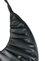 Vegan leather Pleats Shoulder bag