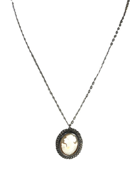 SS Carved Cameo Necklace