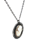 SS Carved Cameo Necklace