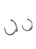 R sterling antler hoop earrings