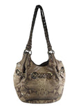 R Python Embossed Hobo