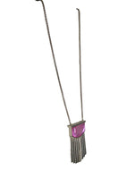 *R Fringe Pendant Necklace