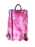 Tie dye leather backpack