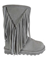 R Suede Fringed Boot