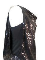 R Sequin Sleeveless Blouse