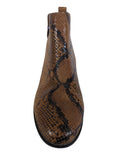 R snake print bootie