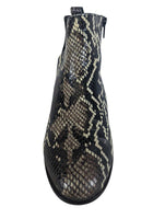 R snake print bootie