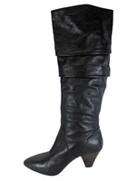 R Leather Fold Over Boot