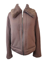 R faux fur lined zip