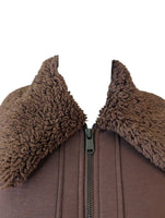 R faux fur lined zip