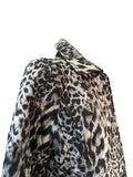 R Quiled Puff Leopard Zip