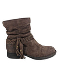 R Suede Bootie