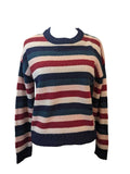 R Wool Blend Striped Sweater