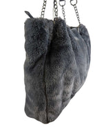 R Faux Fur Shoulder Bag