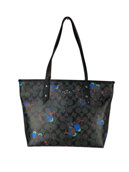 Signature 'Birds' Zip Top Tote