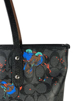 Signature 'Birds' Zip Top Tote