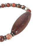 Costume Stone Tubular Bead Bracelet