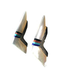 SS Shell Boomerang Earrings