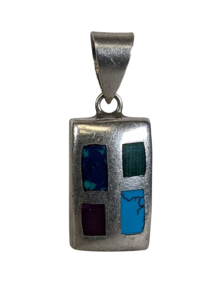 R SS Stone Inlay Pendant